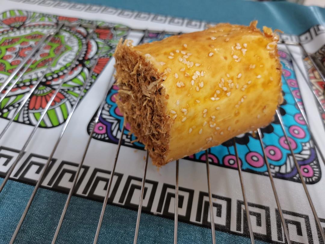 回忆的味道---肉松面包卷