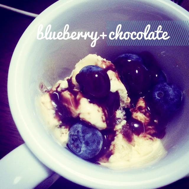 蓝莓朗母冰淇淋