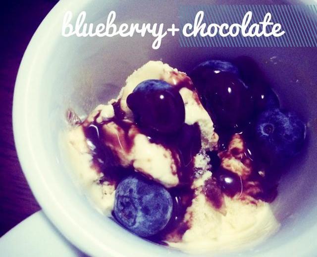 蓝莓朗母冰淇淋的做法