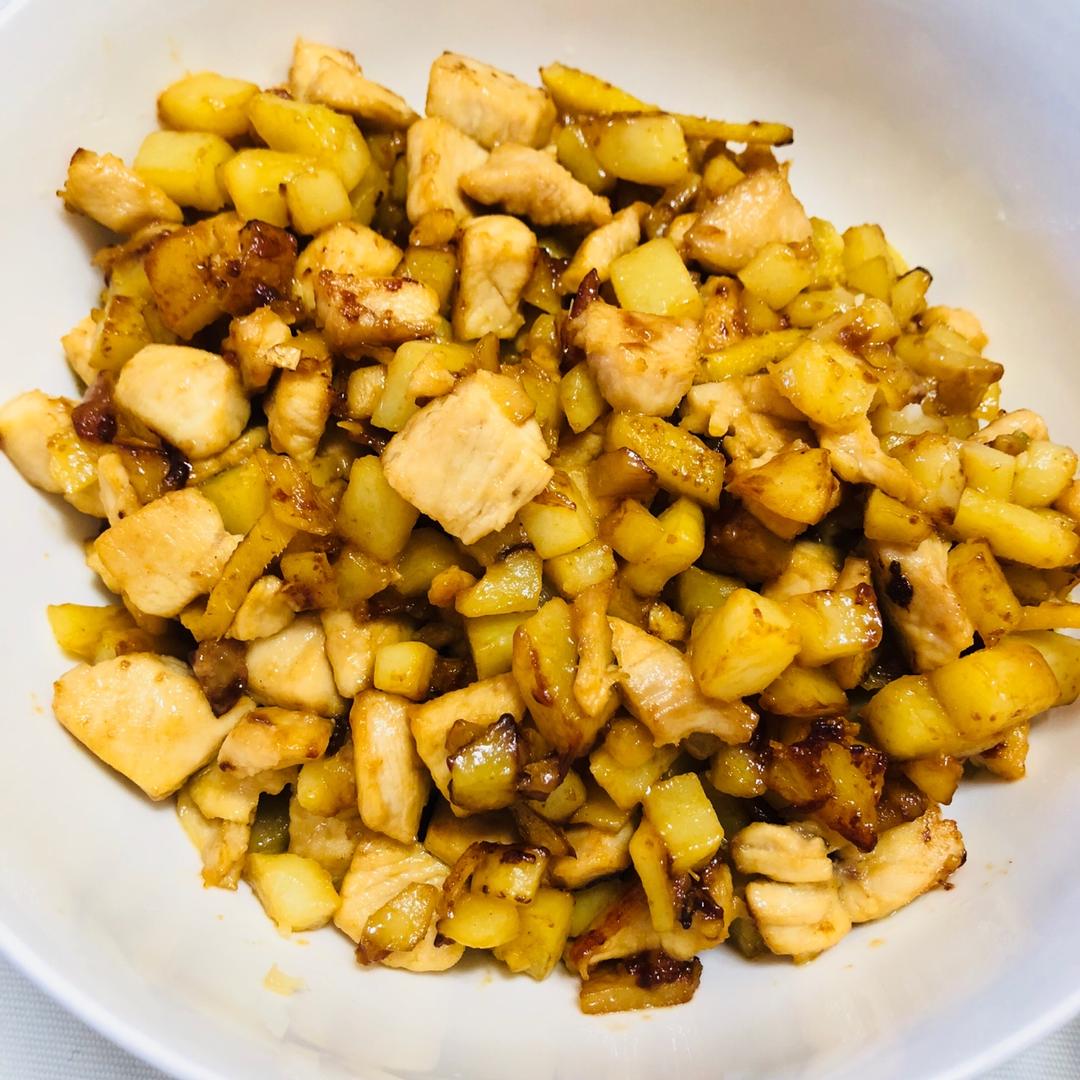 一道怎么做都好吃的干煎土豆鸡丁（红烧，咖喱，椒盐，孜然）