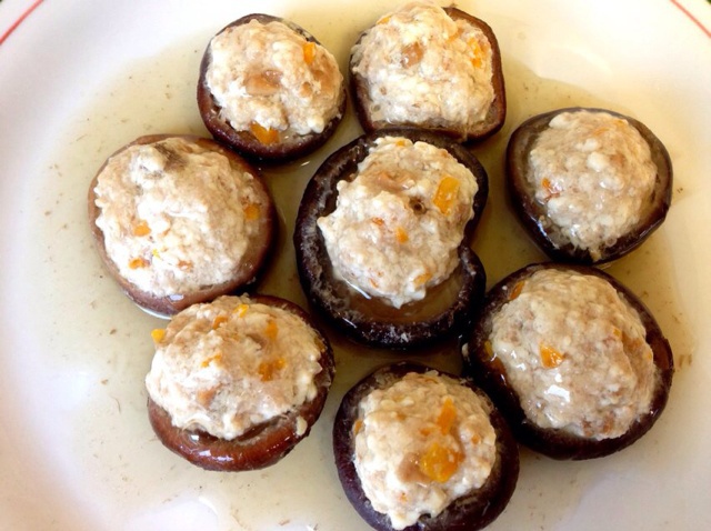 豆腐肉末酿香菇