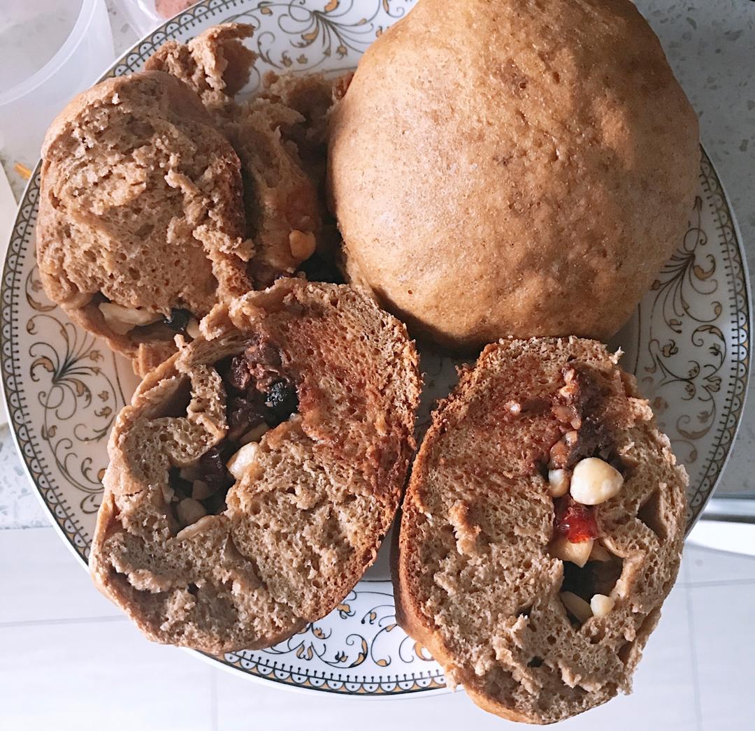 蔓越莓黑芝麻全麦面包(冷藏发酵法)