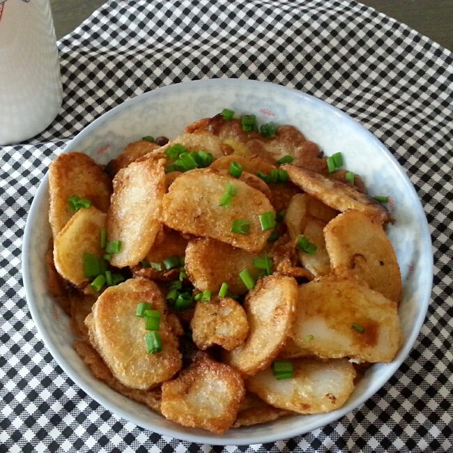 刘小猴做的煎年糕