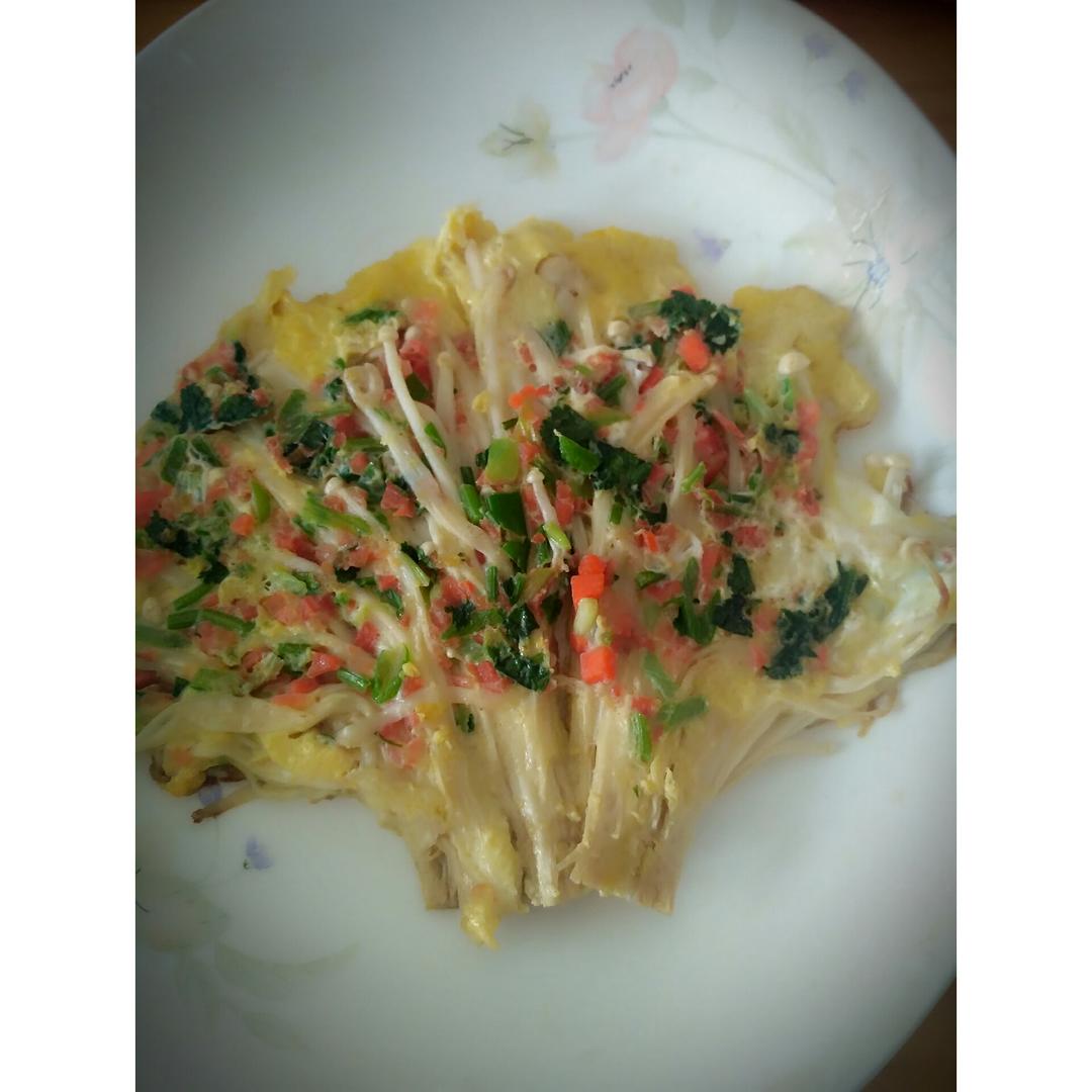 金针菇蛋饼