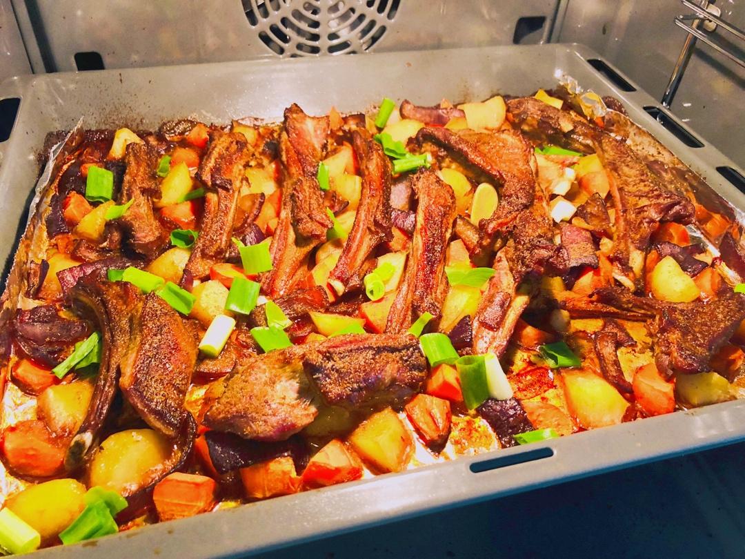 超好吃的烤羊排烤箱版