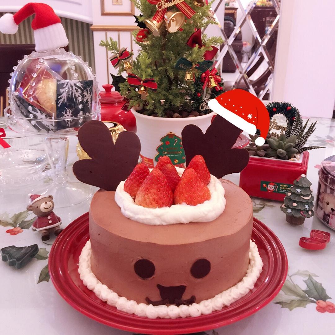圣诞节-萌萌哒小麋鹿蛋糕