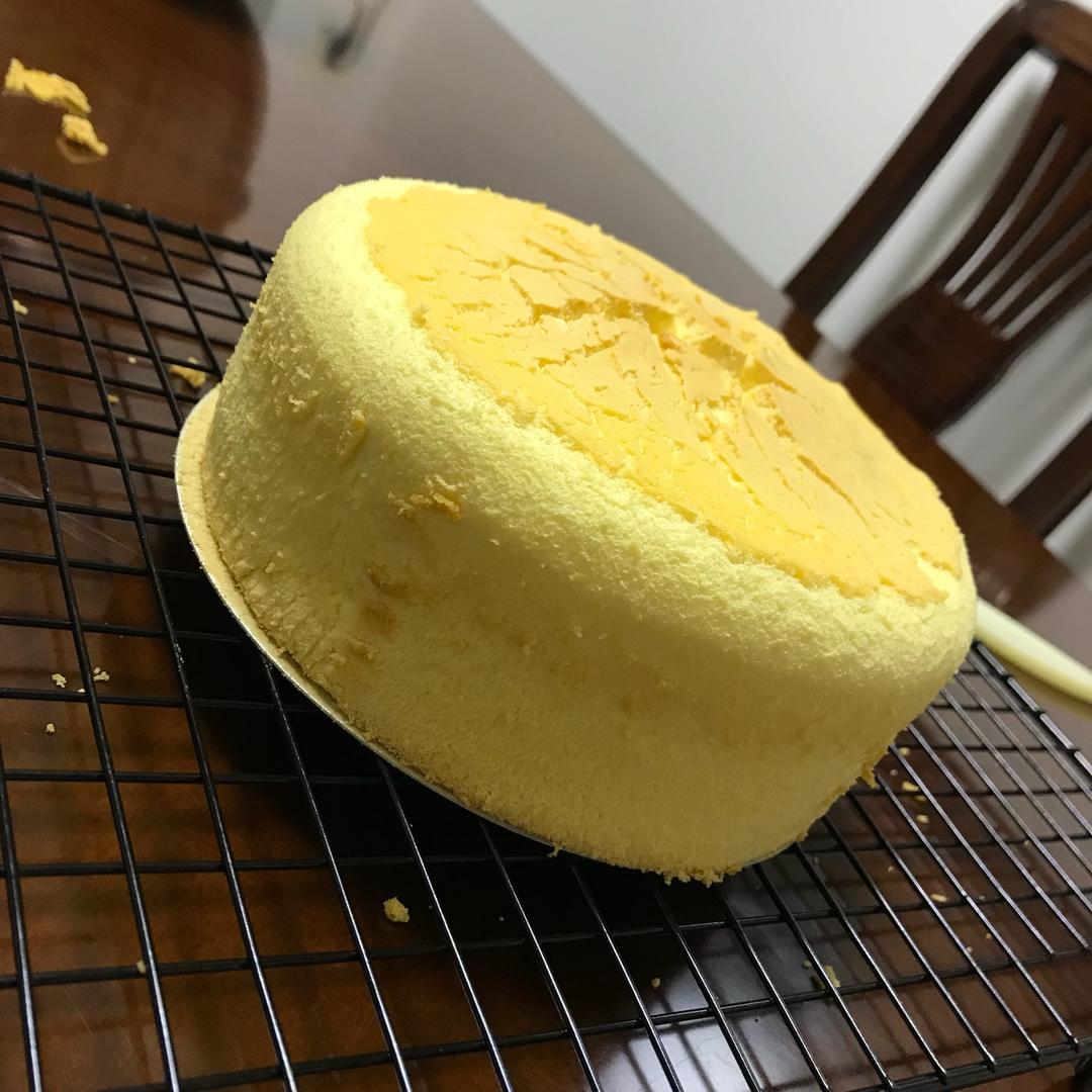 6寸原味戚风蛋糕