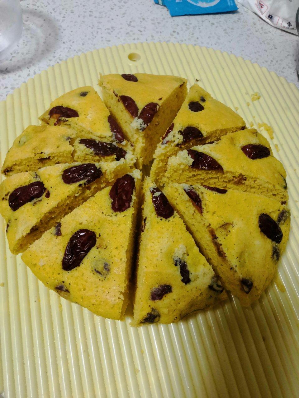 无油无糖100%纯玉米面发糕（零失败免烤版）