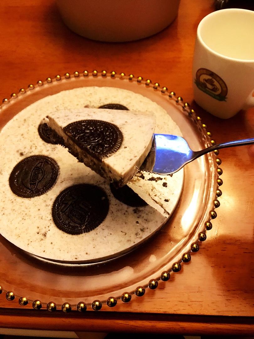 无黄油懒人方便简单20分钟速成版 奥利奥酸奶慕斯蛋糕