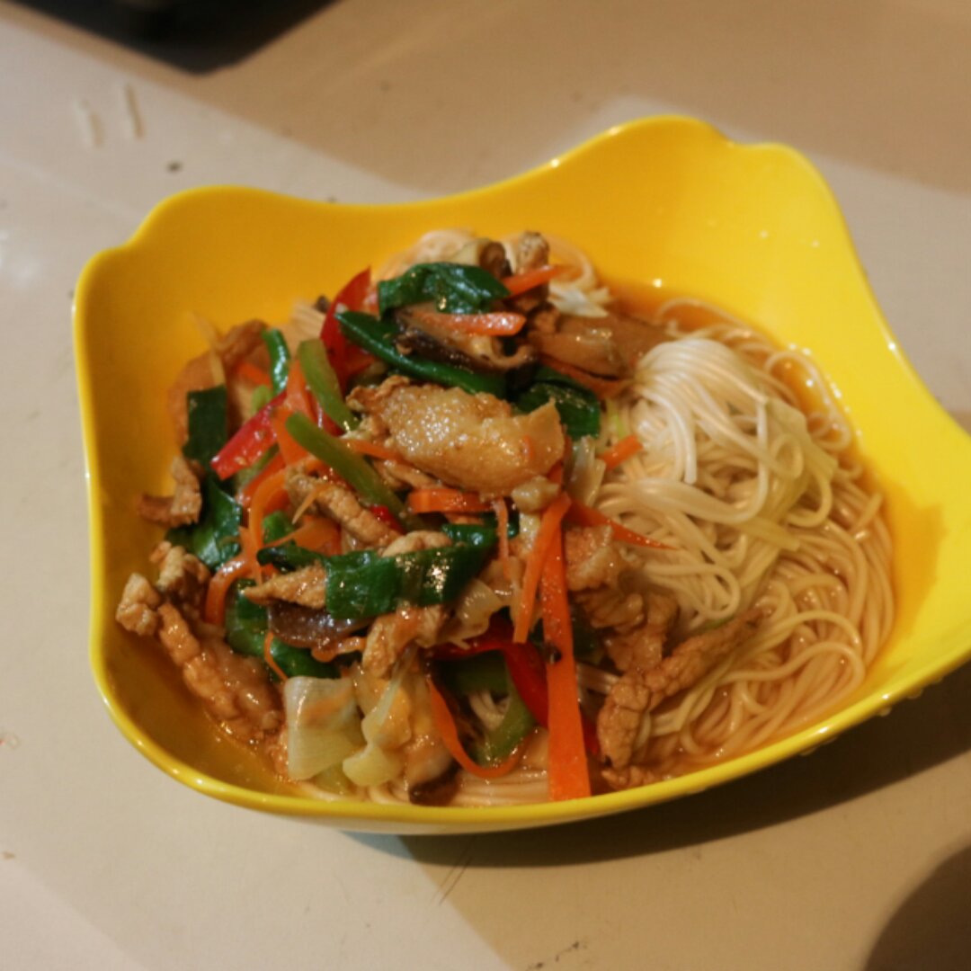 青椒肉丝面