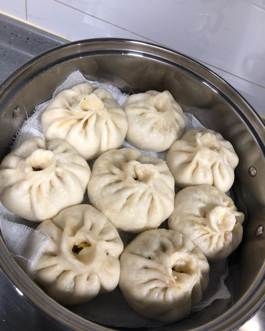 胡萝卜木耳鸡蛋素包子
