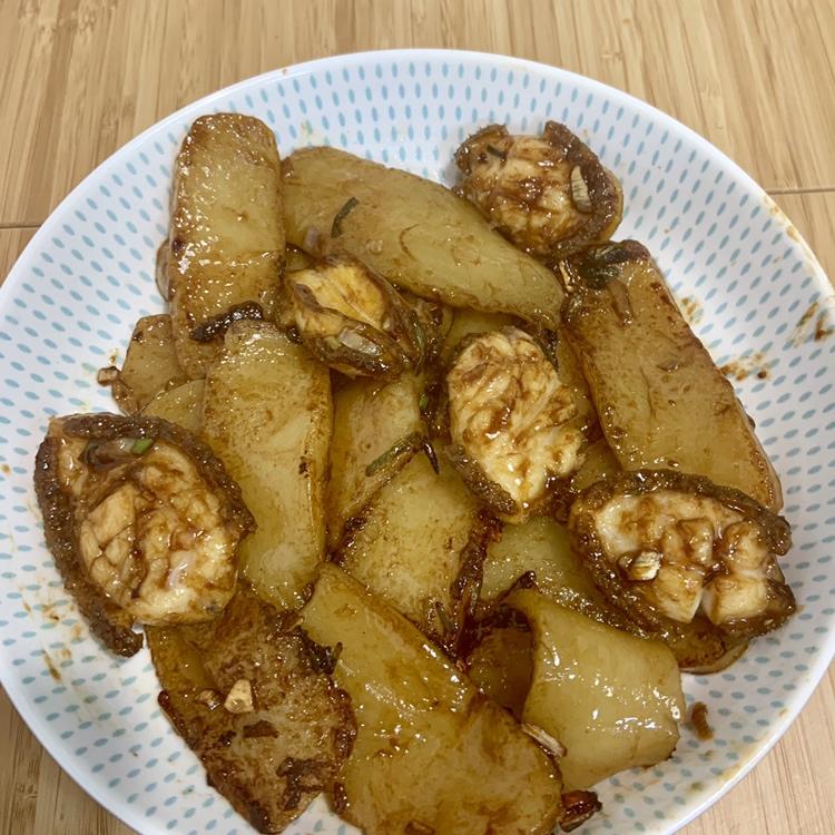 鲍鱼炒年糕
