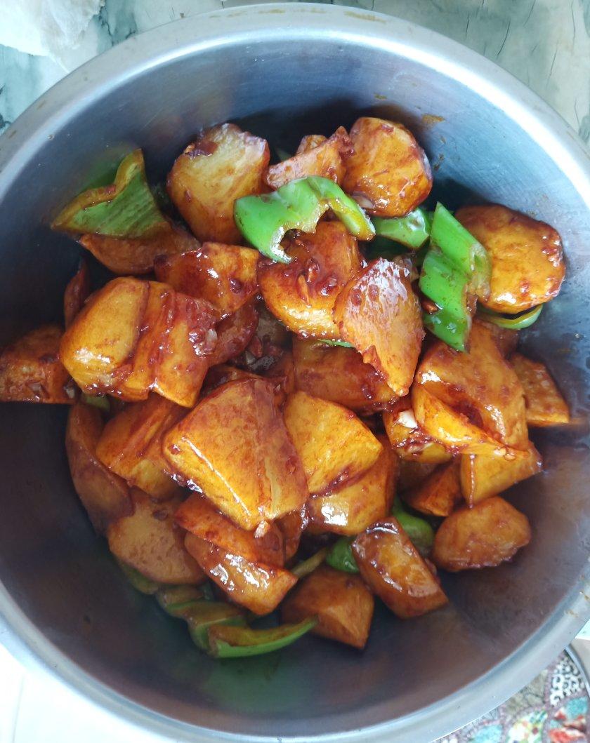 青椒土豆，素菜也可以香香的