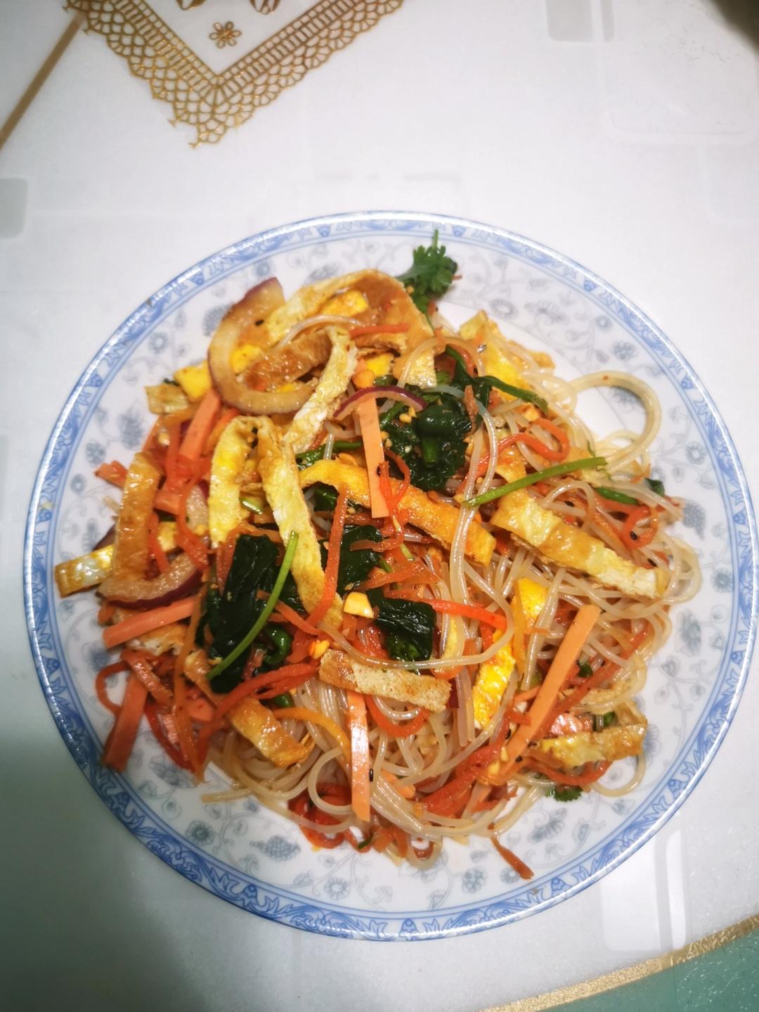 素拌三丝
