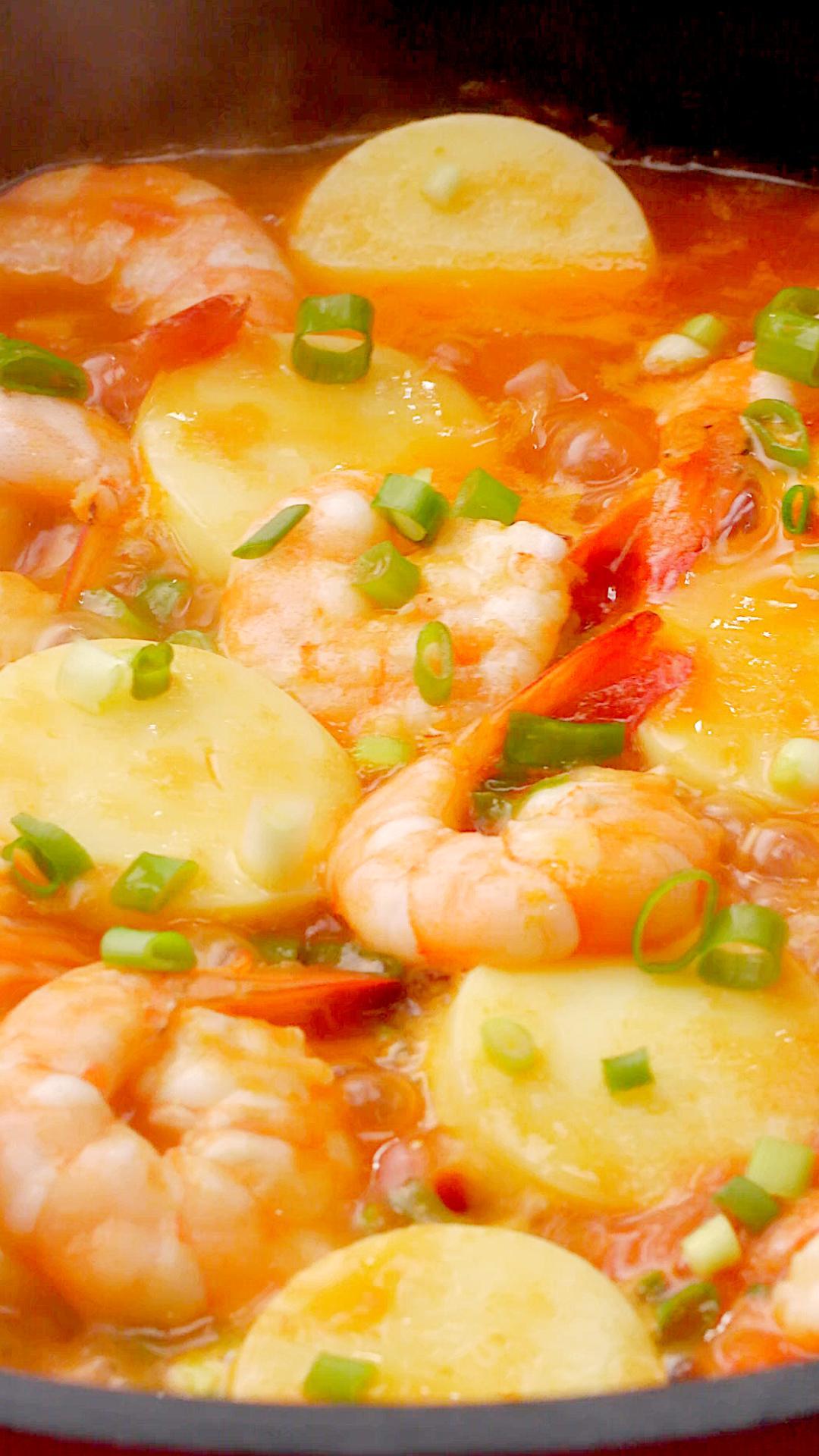 茄汁虾仁烧豆腐