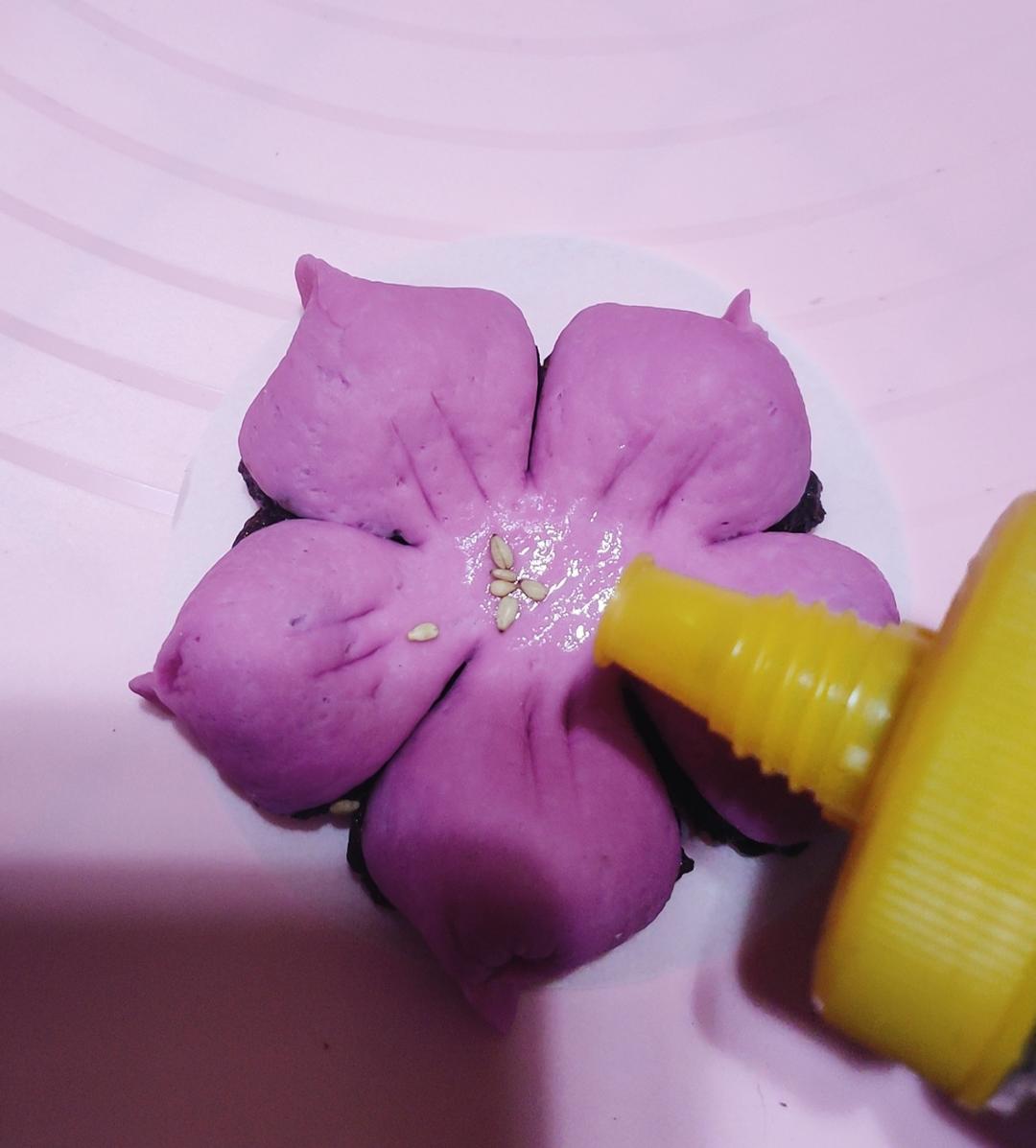 樱花🌸豆沙馅儿馒头 净素食
