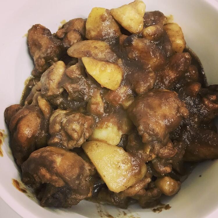 土豆焖鸡腿