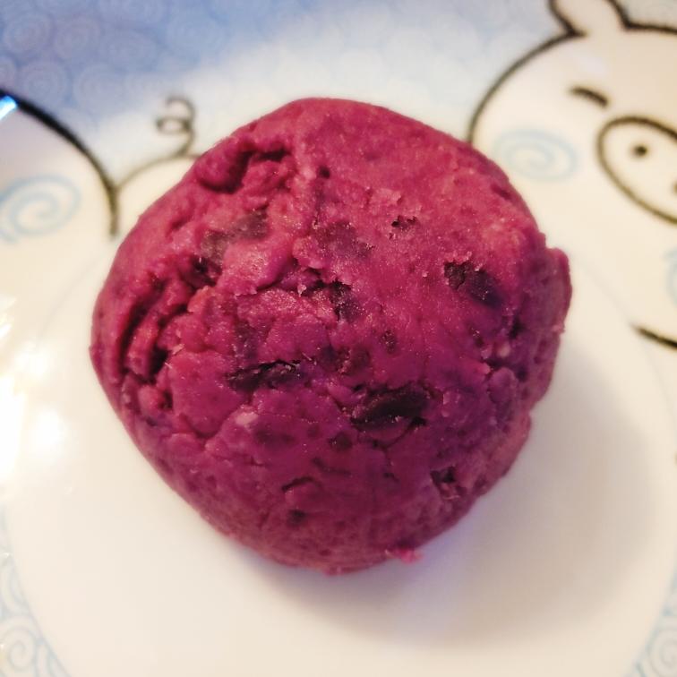 椰香芝士紫薯球