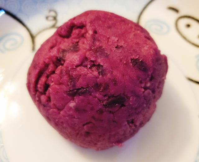 椰香芝士紫薯球