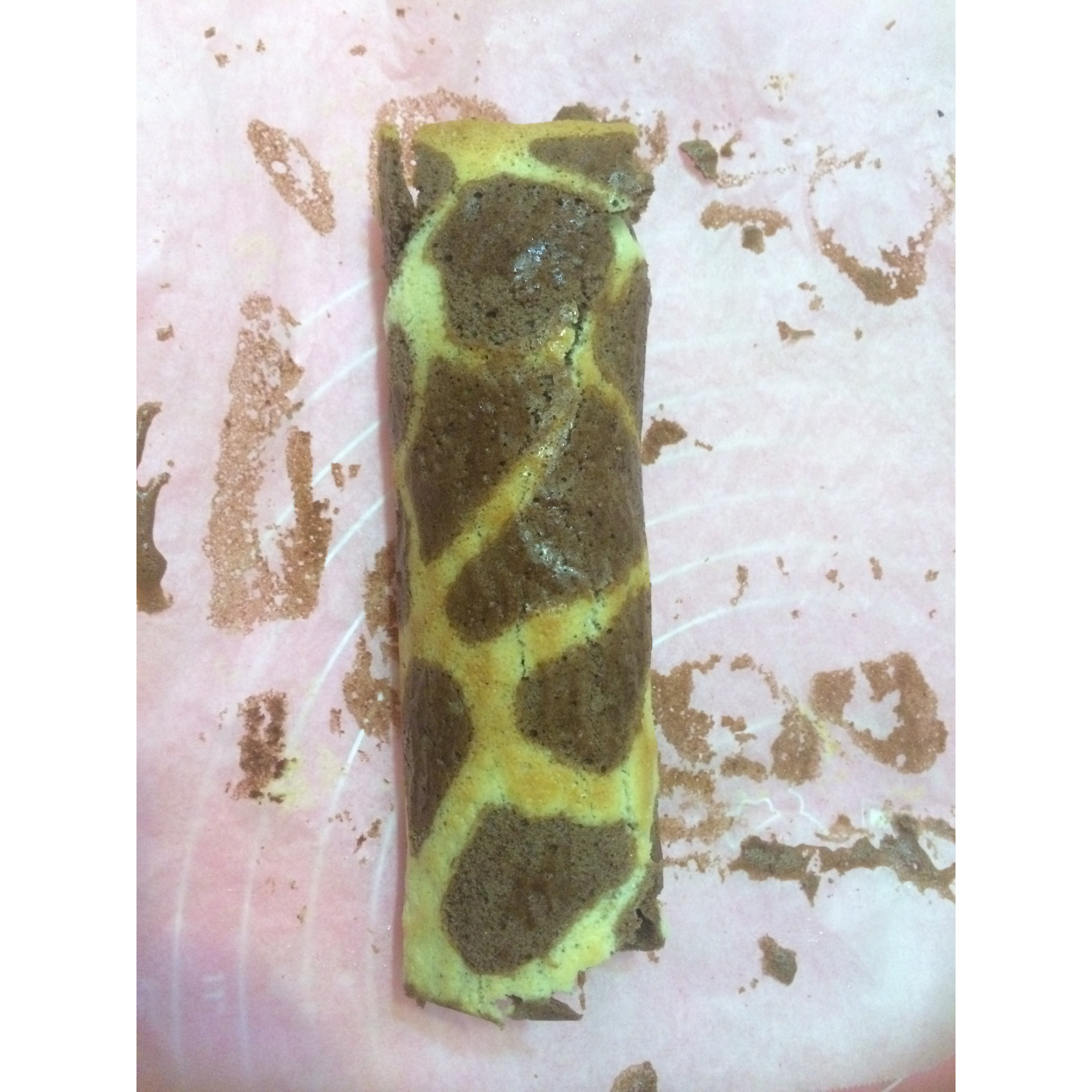 超萌长颈鹿蛋糕卷