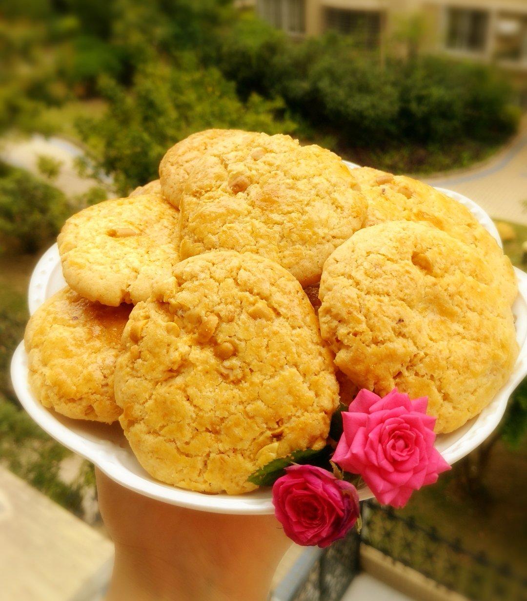 超级好吃的花生酥饼（橄榄油版）
