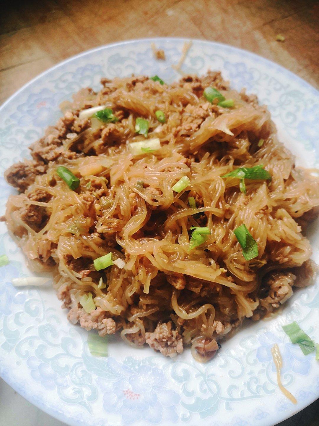 蚂蚁上树(肉末炒粉丝)超下饭‼️十分钟搞定