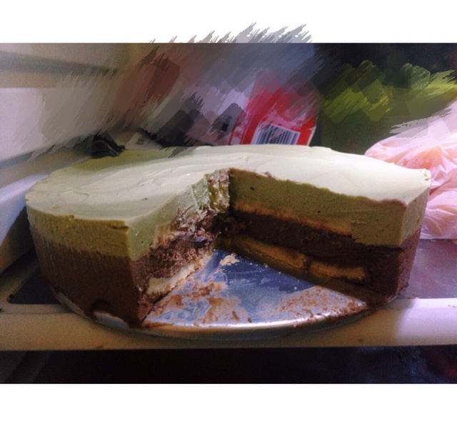 巧克力抹茶慕斯蛋糕