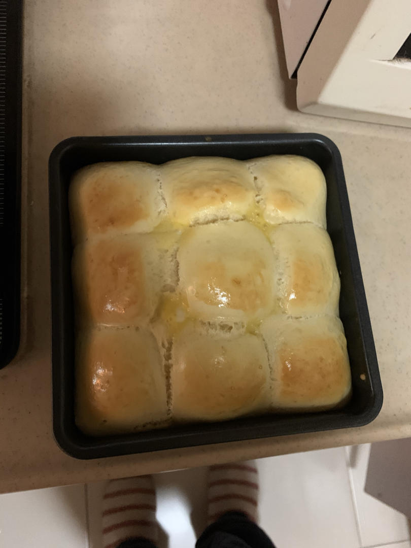 快手椰蓉小餐包㊙️一次发酵，柔软好吃