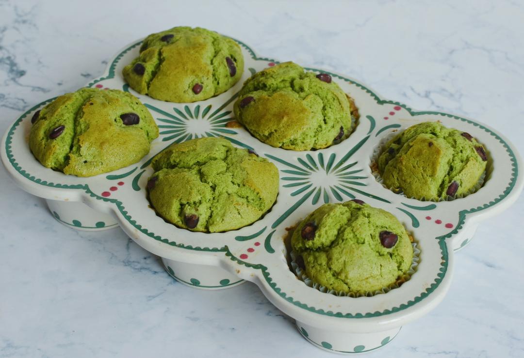 抹茶蜜豆白巧玛芬🧁的做法