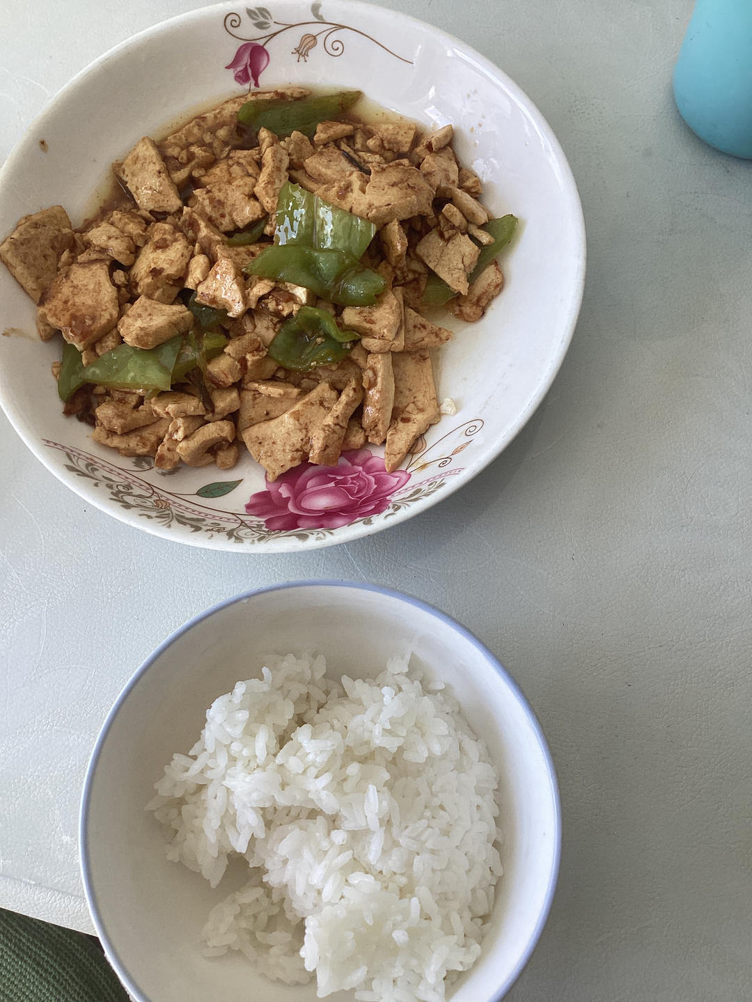 青椒炒豆腐