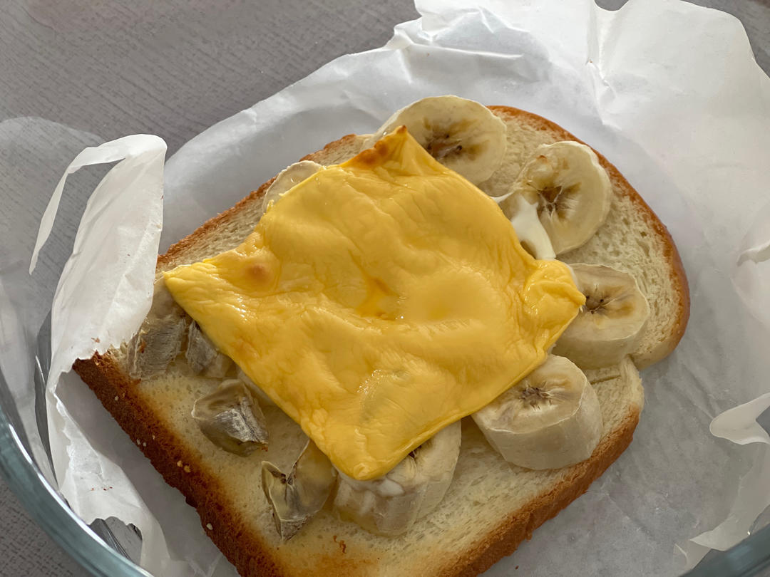 空气炸锅之香蕉吐司(香甜)