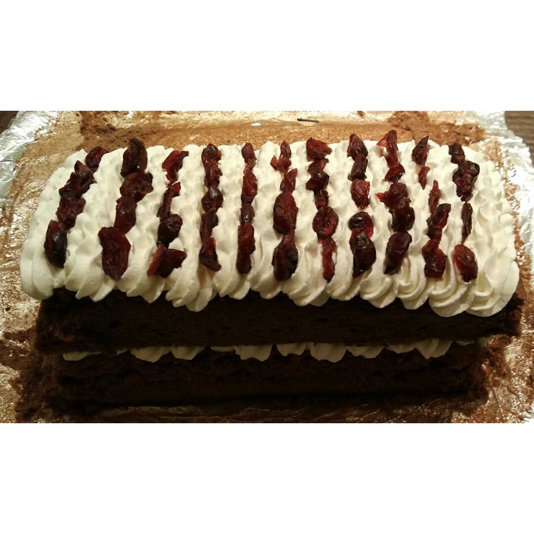 小只托妈做的grace巧克力蛋糕卷(无油无低粉版)