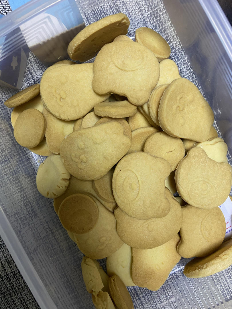 爱不释手的卡通姆明黄油饼干