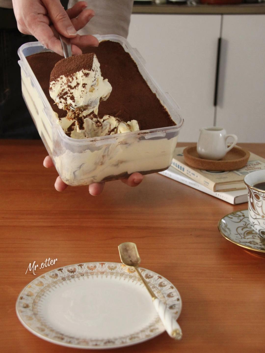 提拉米苏-不添加吉利丁的熟蛋做法才是真的好