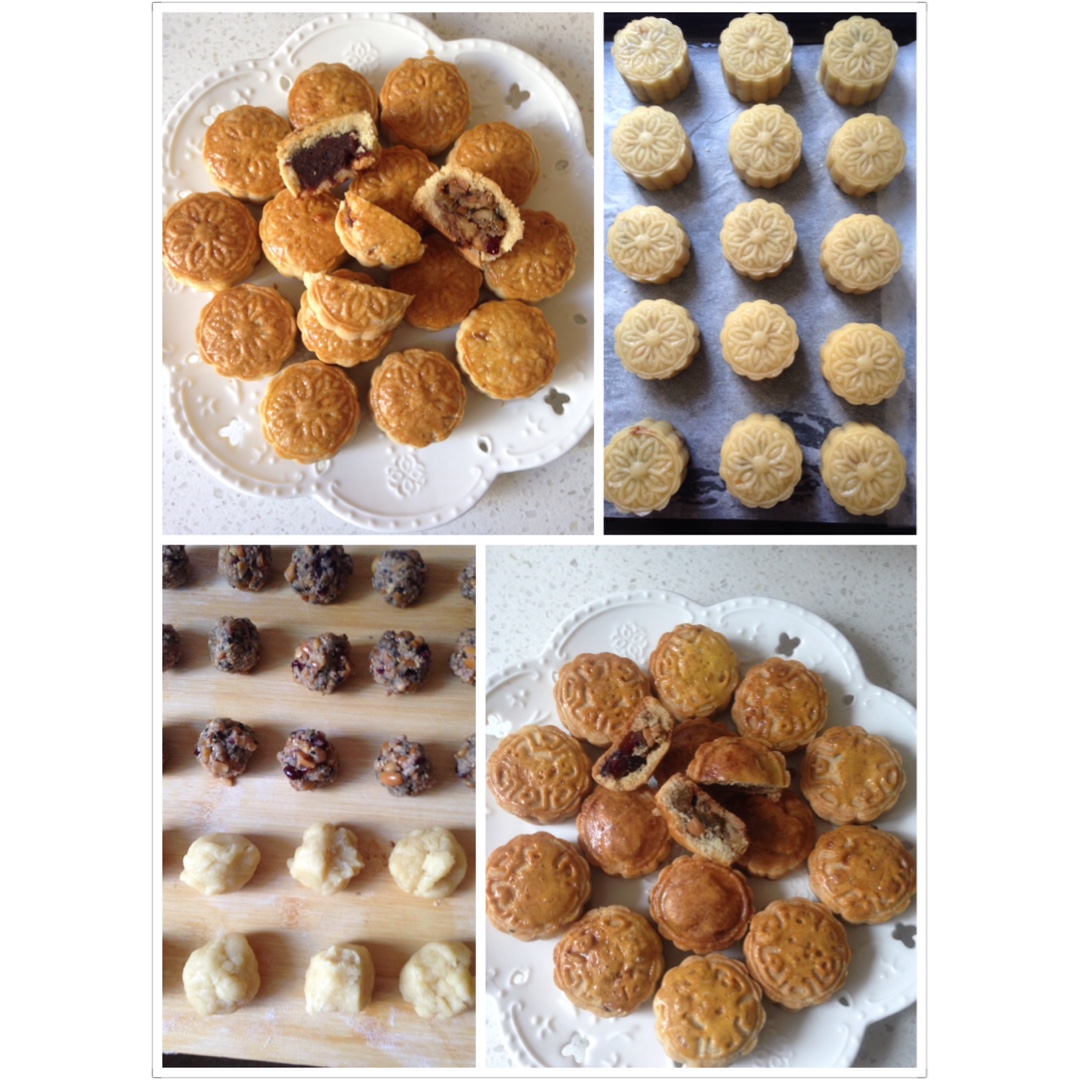 五仁月饼～不用转化糖浆的版本