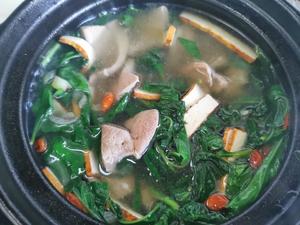 枸杞叶猪肝汤的做法 步骤10