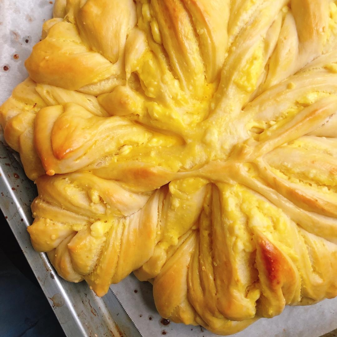 【北鼎烤箱食谱】网红ins款圣诞雪花大面包