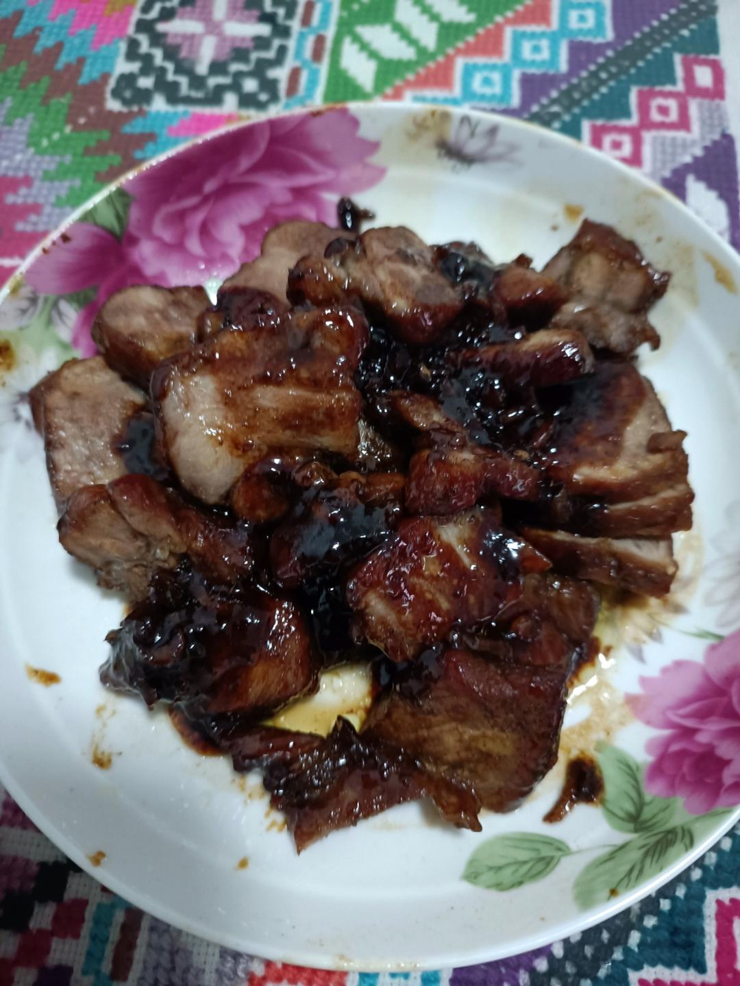 【女儿连干两碗饭】超级简单的家庭版不用烤箱的叉烧也可以用电饭煲零难度下饭神器