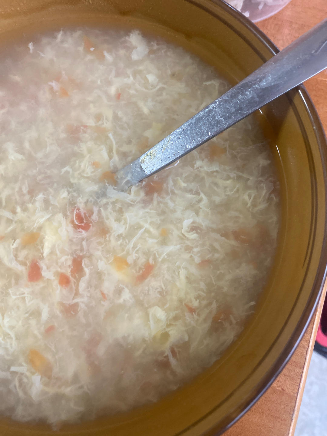 一碗漂亮又鲜嫩无比的基础蛋花汤