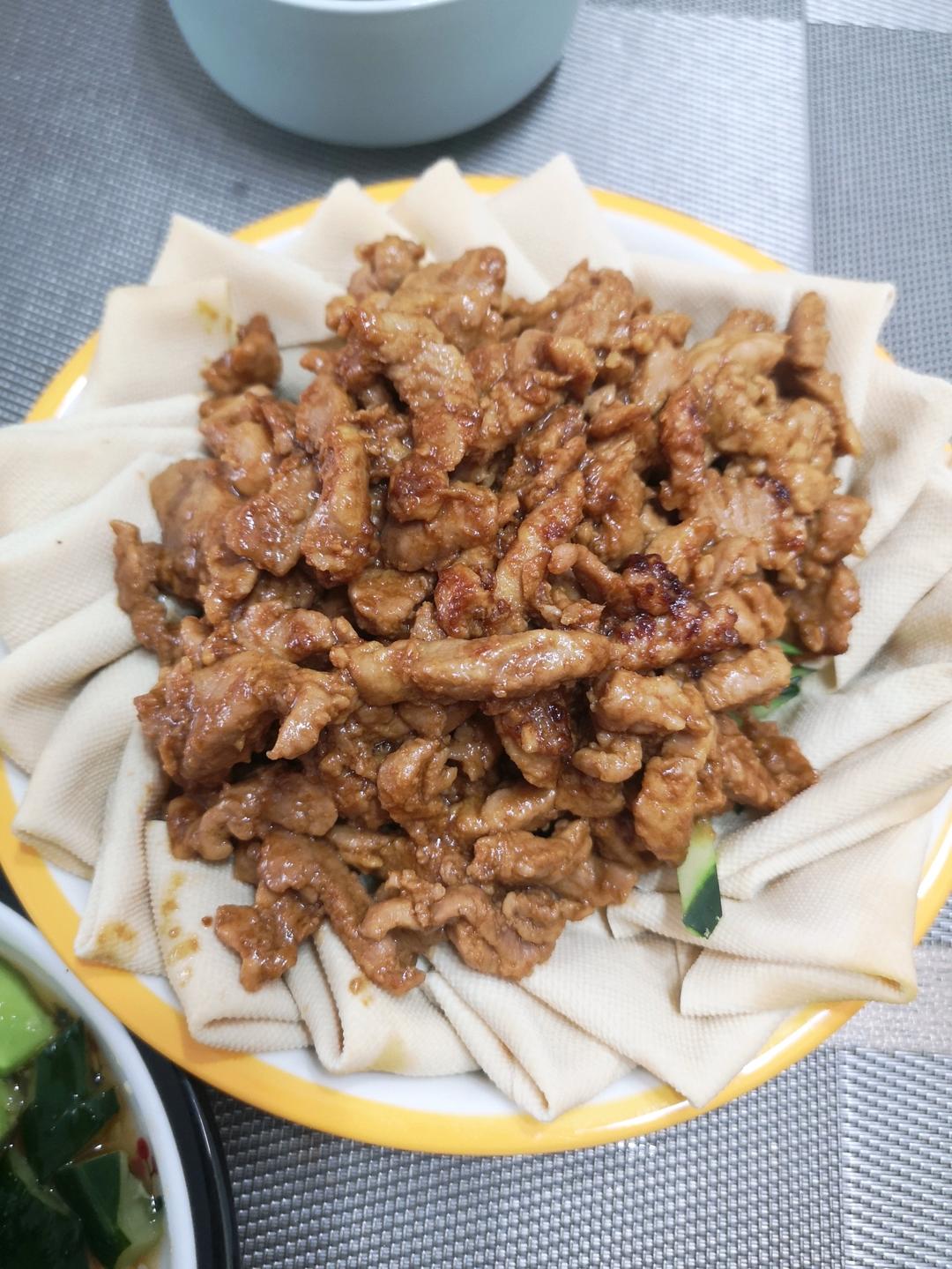 传统做法 京酱肉丝