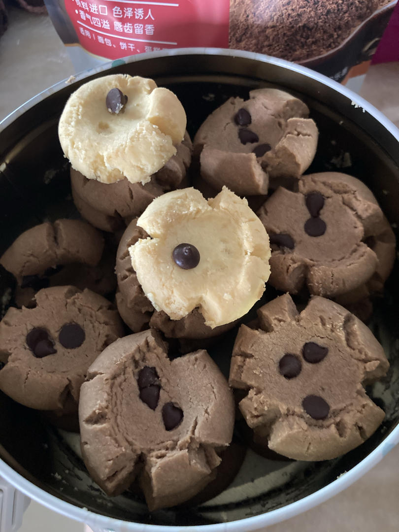 巧克力豆玛格丽特饼干🍪三种口味❗️入口即化，酥掉渣❗️