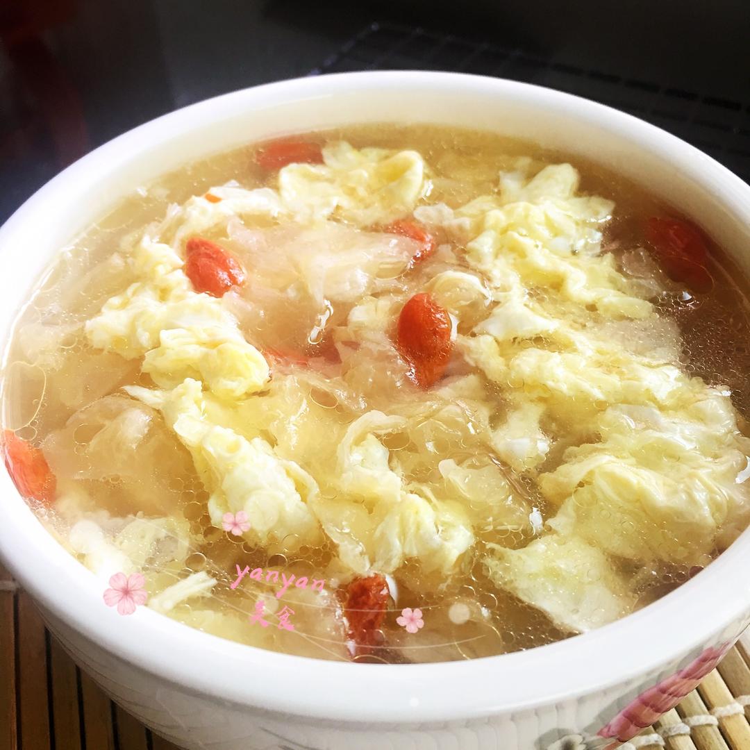 时光荏苒yan做的银耳蛋花汤