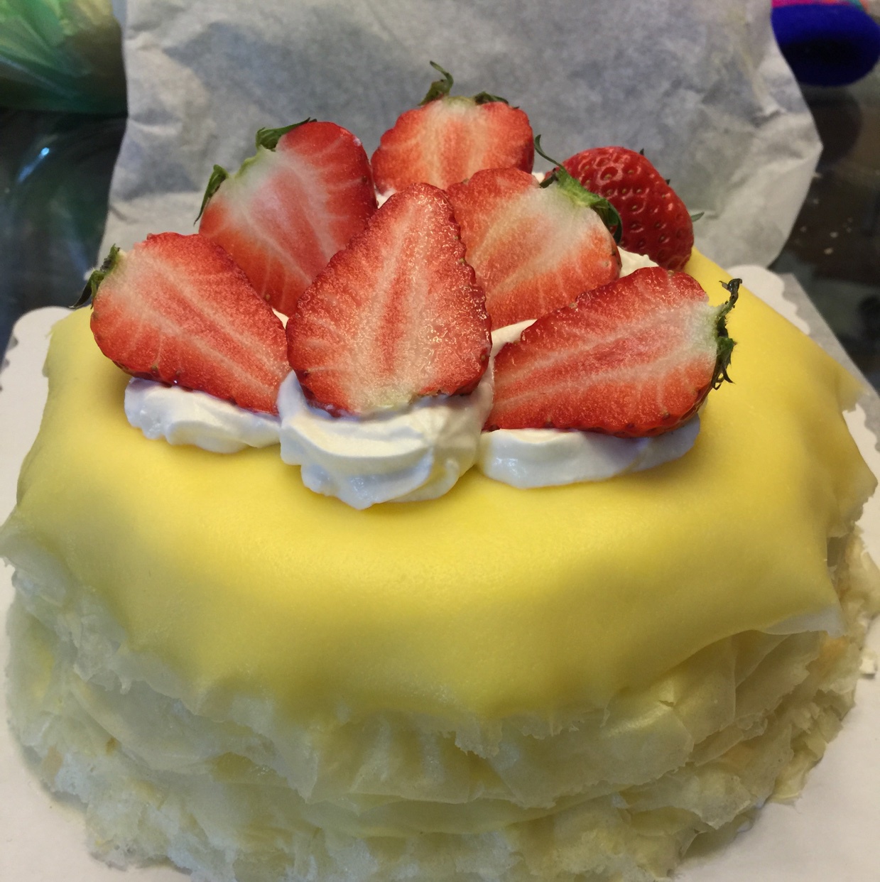 榴莲千层蛋糕（stratiform cake）