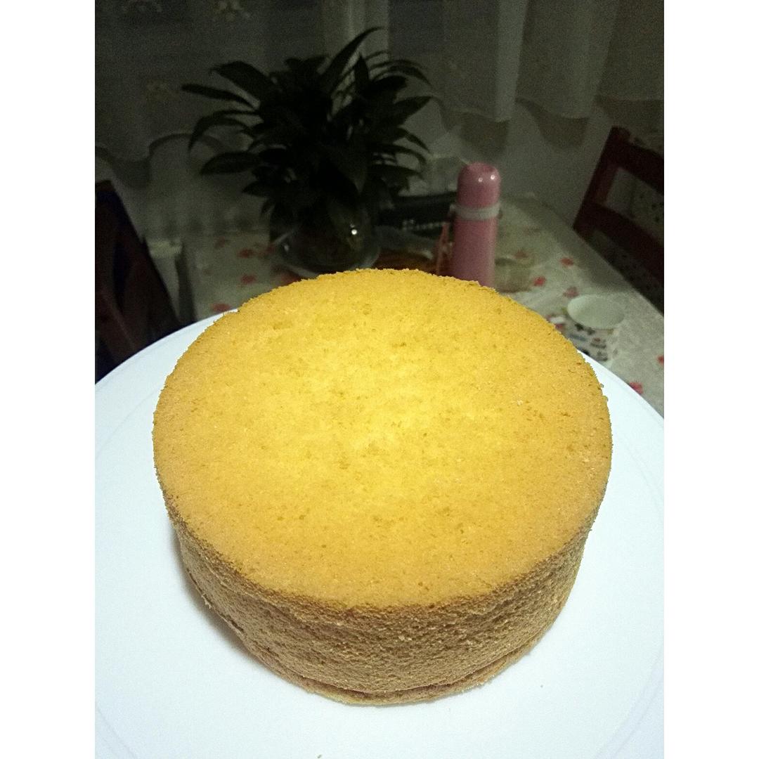 6寸原味戚风蛋糕