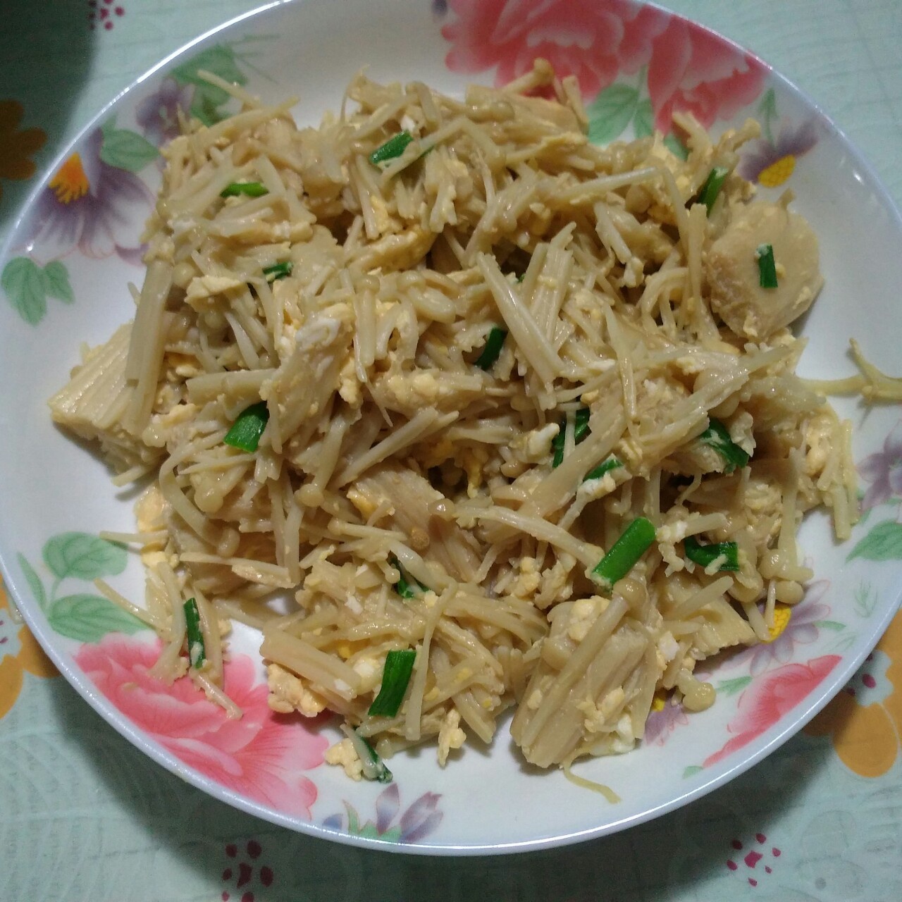 金针菇炒蛋