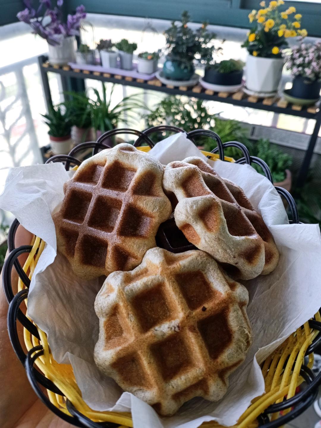 全麦紫米华夫饼