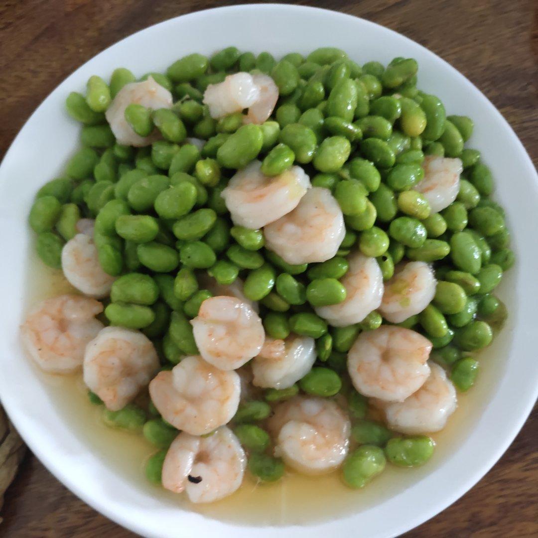清炒毛豆虾仁