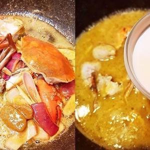 简单的泰式咖喱蟹的做法 步骤6