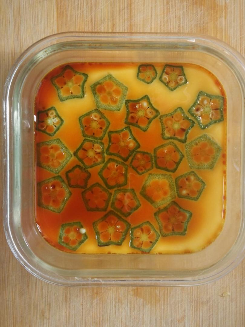 秋葵鸡蛋羹