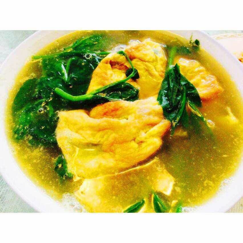 烟小花做的豌豆尖煎蛋汤